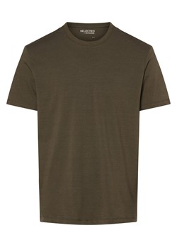 Selected Koszulka męska - SLHAspen Mężczyźni Bawełna jodłowy w paski ze sklepu vangraaf w kategorii T-shirty męskie - zdjęcie 173750070