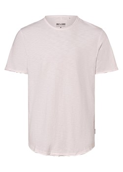 Only&Sons Koszulka męska - ONSBenne Mężczyźni Bawełna biały jednolity ze sklepu vangraaf w kategorii T-shirty męskie - zdjęcie 173750074