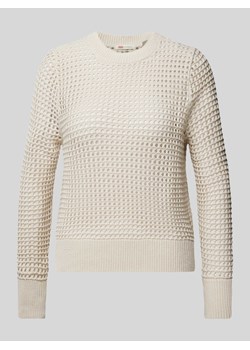 Sweter z dzianiny z ażurowym wzorem ze sklepu Peek&Cloppenburg  w kategorii Swetry damskie - zdjęcie 173750113