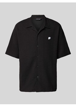 Koszula casualowa o kroju regular fit z fakturowanym wzorem model ‘LIBCO’ ze sklepu Peek&Cloppenburg  w kategorii Koszule męskie - zdjęcie 173750192