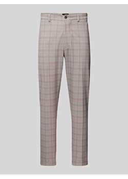 Spodnie materiałowe o kroju regular fit z zakładkami w pasie model ‘BODO’ ze sklepu Peek&Cloppenburg  w kategorii Spodnie męskie - zdjęcie 173750300