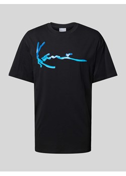 T-shirt z nadrukiem z logo model ‘Water’ ze sklepu Peek&Cloppenburg  w kategorii T-shirty męskie - zdjęcie 173750343