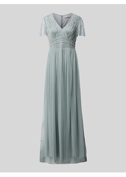 Sukienka wieczorowa z obszyciem ozdobnymi kamieniami i kamieniami stras ze sklepu Peek&Cloppenburg  w kategorii Sukienki - zdjęcie 173750444