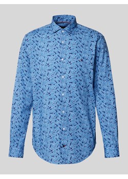 Koszula biznesowa o kroju slim fit z wyhaftowanym logo model ‘Parker’ ze sklepu Peek&Cloppenburg  w kategorii Koszule męskie - zdjęcie 173750651
