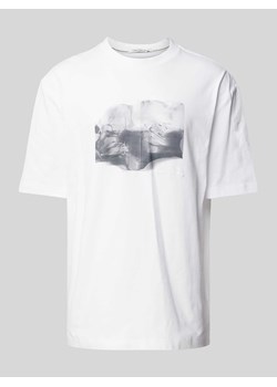 T-shirt z nadrukiem z logo ze sklepu Peek&Cloppenburg  w kategorii T-shirty męskie - zdjęcie 173750780