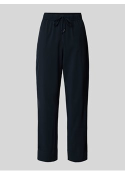 Spodnie materiałowe z prostą nogawką z tunelem model ‘MEFINI’ ze sklepu Peek&Cloppenburg  w kategorii Spodnie damskie - zdjęcie 173750783