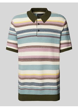 Koszulka polo o kroju regular fit z fakturowanym wzorem ze sklepu Peek&Cloppenburg  w kategorii T-shirty męskie - zdjęcie 173750964