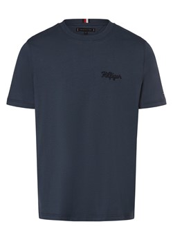 Tommy Hilfiger Koszulka męska Mężczyźni Bawełna granatowy jednolity ze sklepu vangraaf w kategorii T-shirty męskie - zdjęcie 173753921