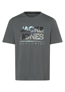 Jack & Jones Koszulka męska - JJLuke Mężczyźni Bawełna petrol nadruk ze sklepu vangraaf w kategorii T-shirty męskie - zdjęcie 173753924