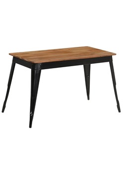 Stół z drewna akacjowego Unixo 2X – brązowy ze sklepu Edinos.pl w kategorii Stoły - zdjęcie 173757354