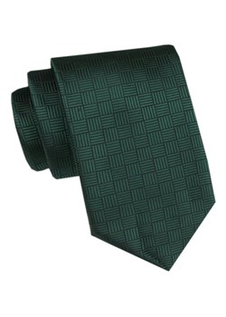 Męski Krawat - Angelo di Monti - Zielony, Figury Geometryczne KRADM2157 ze sklepu JegoSzafa.pl w kategorii Krawaty - zdjęcie 173758351