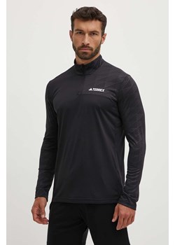 adidas TERREX t-shirt OUTDOOR męskie kolor czarny z nadrukiem HT9501 ze sklepu ANSWEAR.com w kategorii Bluzy męskie - zdjęcie 173758552