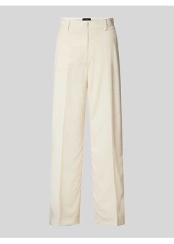 Spodnie materiałowe z szeroką nogawką w kant model ‘VERDUN’ ze sklepu Peek&Cloppenburg  w kategorii Spodnie damskie - zdjęcie 173760381