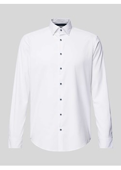 Koszula biznesowa o kroju regular fit z kołnierzykiem typu kent ze sklepu Peek&Cloppenburg  w kategorii Koszule męskie - zdjęcie 173760661