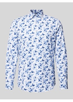 Koszula biznesowa o kroju slim fit z kołnierzykiem typu kent ze sklepu Peek&Cloppenburg  w kategorii Koszule męskie - zdjęcie 173760710