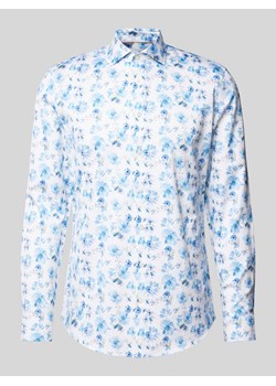 Koszula biznesowa o kroju slim fit z tkaniny two-ply ze sklepu Peek&Cloppenburg  w kategorii Koszule męskie - zdjęcie 173760810