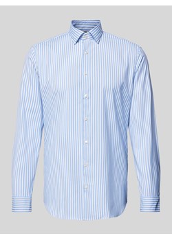 Koszula biznesowa o kroju slim fit z kołnierzykiem typu kent ze sklepu Peek&Cloppenburg  w kategorii Koszule męskie - zdjęcie 173760894