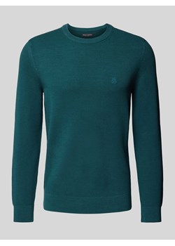 Sweter z dzianiny z wyhaftowanym logo ze sklepu Peek&Cloppenburg  w kategorii Swetry męskie - zdjęcie 173760904