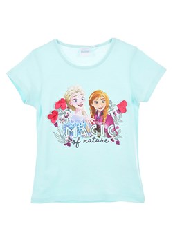 Disney Frozen Koszulka &quot;Kraina lodu&quot; w kolorze błękitnym ze wzorem ze sklepu Limango Polska w kategorii Bluzki dziewczęce - zdjęcie 173761941