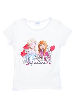 Disney Frozen Koszulka &quot;Kraina lodu&quot; w kolorze białym ze wzorem ze sklepu Limango Polska w kategorii Bluzki dziewczęce - zdjęcie 173761943