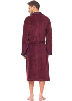 Elegancki szlafrok męski bordowy 9102, Kolor bordowy, Rozmiar M, L&amp;L ze sklepu Primodo w kategorii Szlafroki damskie - zdjęcie 173762223