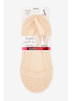 Marilyn 2-pak stopki koronkowe beżowe Comfort Lace, Kolor naturalny, Rozmiar 35-37, Marilyn ze sklepu Primodo w kategorii Skarpetki damskie - zdjęcie 173762261