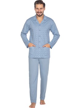 Rozpinana piżama męska niebieska 463, Kolor niebieski, Rozmiar M, Regina ze sklepu Primodo w kategorii Piżamy męskie - zdjęcie 173762272