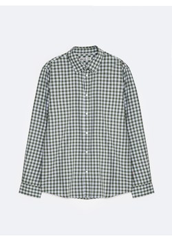 Koszula męska bawełniana w zielono-białą kratę Frankinis 303 ze sklepu Big Star w kategorii Koszule męskie - zdjęcie 173762914
