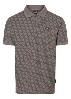 ellesse Męska koszulka polo - Alaria Mężczyźni Bawełna szary wzorzysty ze sklepu vangraaf w kategorii T-shirty męskie - zdjęcie 173763213