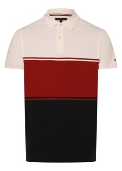 Tommy Hilfiger Męska koszulka polo Mężczyźni Bawełna écru jednolity ze sklepu vangraaf w kategorii T-shirty męskie - zdjęcie 173763214