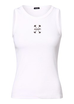 JOOP! Top damski Kobiety Bawełna biały jednolity ze sklepu vangraaf w kategorii Bluzki damskie - zdjęcie 173763222