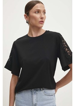 Answear Lab t-shirt damski kolor czarny ze sklepu ANSWEAR.com w kategorii Bluzki damskie - zdjęcie 173763344