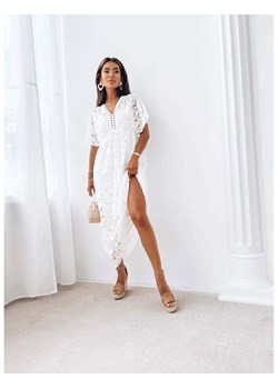 Koronkowa sukienka maxi AMELIE - biała ze sklepu magmac.pl w kategorii Sukienki - zdjęcie 173763483