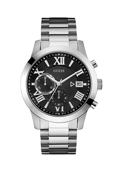 Guess zegarek męski kolor srebrny ze sklepu ANSWEAR.com w kategorii Zegarki - zdjęcie 173763603