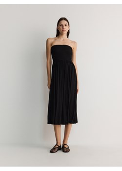 Reserved - Sukienka z wiskozą - czarny ze sklepu Reserved w kategorii Sukienki - zdjęcie 173764061