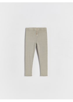 Reserved - Bawełniane legginsy - oliwkowy ze sklepu Reserved w kategorii Legginsy niemowlęce - zdjęcie 173765864