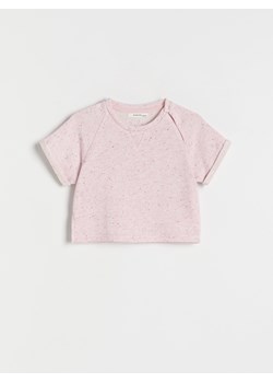 Reserved - T-shirt w kropki - brudny róż ze sklepu Reserved w kategorii Koszulki niemowlęce - zdjęcie 173765992