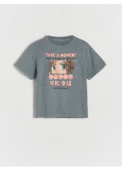 Reserved - T-shirt SmileyWorld® - lawendowy ze sklepu Reserved w kategorii Bluzki dziewczęce - zdjęcie 173766053