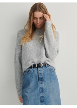 Reserved - Sweter z miękkiej dzianiny - jasnoszary ze sklepu Reserved w kategorii Swetry damskie - zdjęcie 173767122