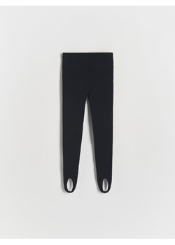 Reserved - Legginsy z zapiętkiem - czarny ze sklepu Reserved w kategorii Spodnie dziewczęce - zdjęcie 173768111