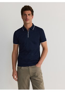 Reserved - Koszulka polo regular fit - granatowy ze sklepu Reserved w kategorii T-shirty męskie - zdjęcie 173768401