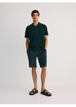 Reserved - Koszulka polo comfort fit - ciemnozielony ze sklepu Reserved w kategorii T-shirty męskie - zdjęcie 173768691