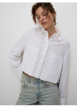 Reserved - Muślinowa koszula - biały ze sklepu Reserved w kategorii Koszule damskie - zdjęcie 173769020