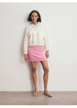 Reserved - Tweedowa spódnica mini - fioletowy ze sklepu Reserved w kategorii Spódnice - zdjęcie 173769072