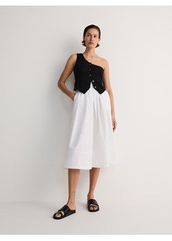 Reserved - Rozkloszowana spódnica midi - biały ze sklepu Reserved w kategorii Spódnice - zdjęcie 173769083