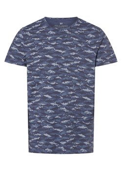 Nils Sundström Koszulka męska Mężczyźni Bawełna indygo wzorzysty ze sklepu vangraaf w kategorii T-shirty męskie - zdjęcie 173769310