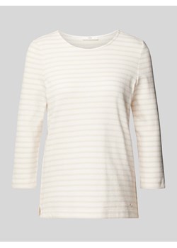 Bluzka z długim rękawem i fakturowanym wzorem model ‘Style.Bonnie’ ze sklepu Peek&Cloppenburg  w kategorii Bluzki damskie - zdjęcie 173769744