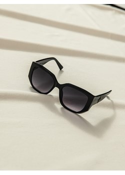 Okulary damskie przeciwsłoneczne 073ALR - czarne ze sklepu Edoti w kategorii Okulary przeciwsłoneczne damskie - zdjęcie 173769973