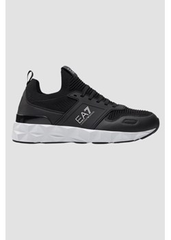 EA7 Czarne sneakersy z białą podeszwą, Wybierz rozmiar 44 2/3 ze sklepu outfit.pl w kategorii Buty sportowe męskie - zdjęcie 173771244