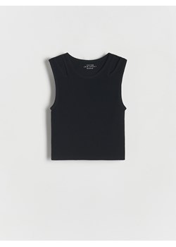 Reserved - Top z wycięciami - czarny ze sklepu Reserved w kategorii Bluzki dziewczęce - zdjęcie 173772122